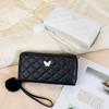 Carteira de Pulso Feminina Doce Europeia e Americana de Luxo Leve Estilo Fresco e Delicado Porta-Cartões Múltiplos e Bolsa Simples para Celular Feminina