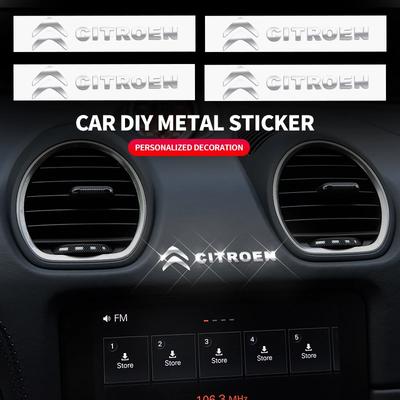 2/5/10pcs Autocollants Métalliques 3D Logo de Voiture Accessoires Décoratifs pour Xsara Picasso Berlingo C1 C2 C3 VTS C4 Saxo C5 C6 C8