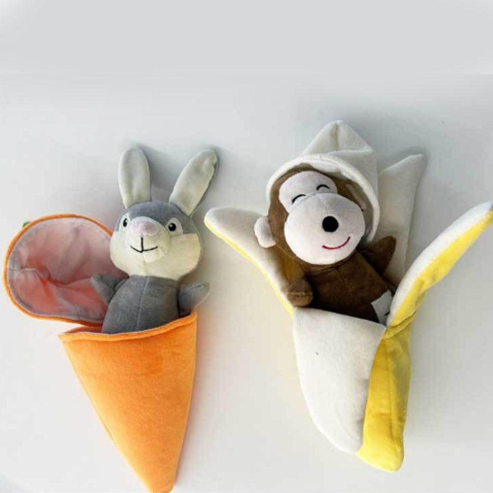 

Self Entertainment Dog Plush Toys Bite-resistant Pet Food Hiding Toy Pet Train Toy Carrot