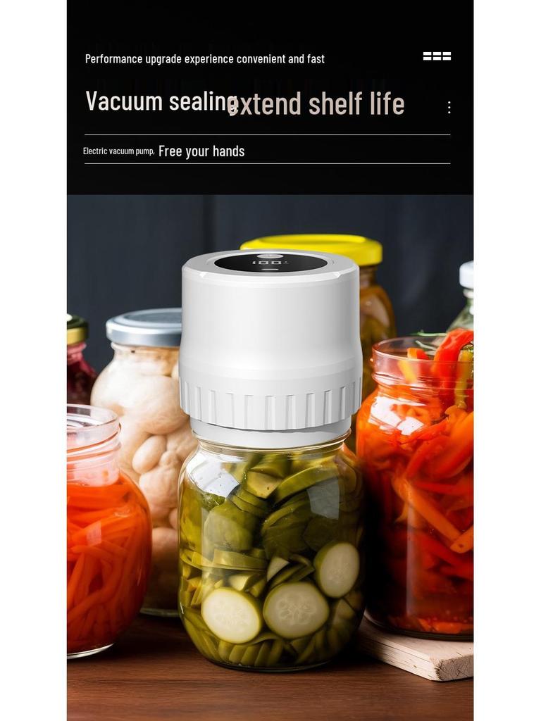 Automatic Mason Jar Vacuum Sealer: Compact Household Preservation Device