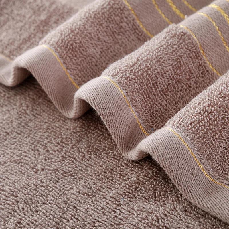 Thickened Cotton Towel With Strong Water Absorption Universal Towel For Adults And Kids Solid Colorskin Friendly Towel