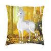 The Last Unicorn Cushion Cover Double Side Print Animated Fantasy Movie Floor Pillow Case For Sofa Custom Pillowcase Decoration