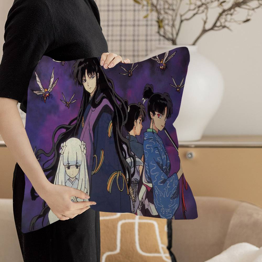 IInuyasha Anime Pillow Cushion Cover Pillowcase Living Room Sofa Home Decor Customized
