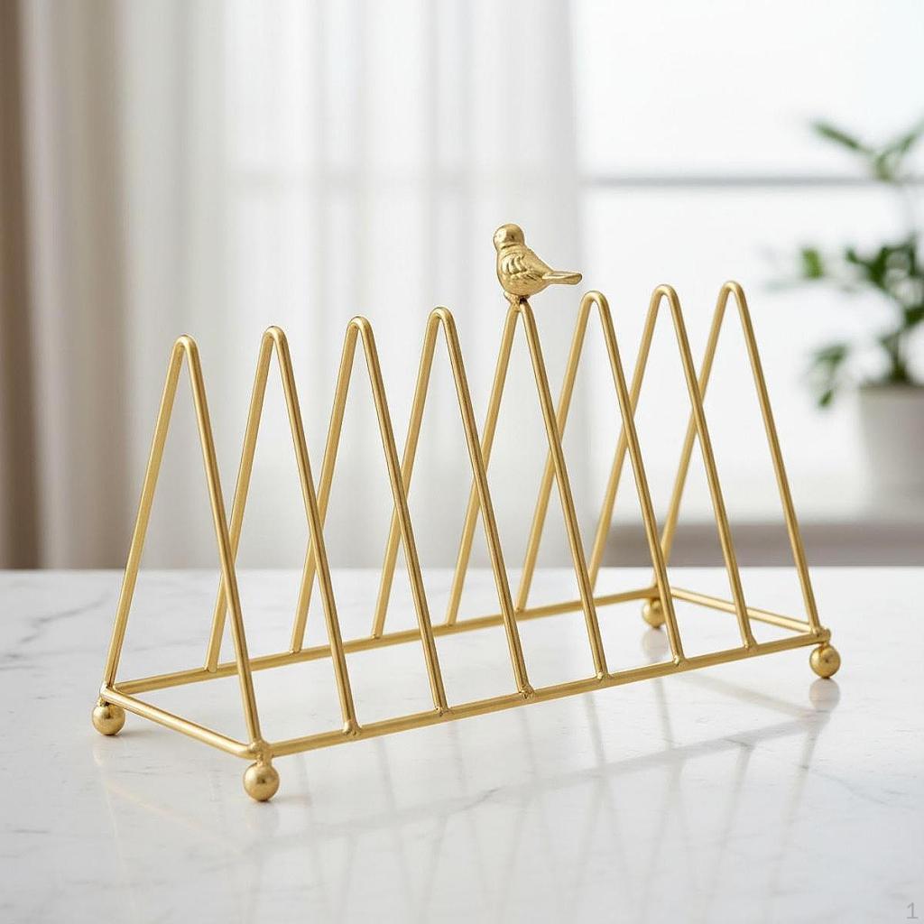 Držák na desky Vinylový Kovový Stojan na Disky Železný Trojúhelníkový
