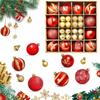 44Pcs Christmas Ball Ornaments 3-6cm Shatterproof Christmas Hanging Ball Christmas Tree Decoration Home Party 2026 New Year Gift