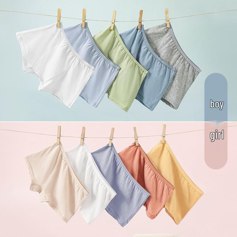 Kids' Disposable Cotton Underwear - Portable Travel Boxer Shorts
