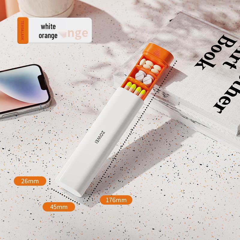 Portable 7-Day Pill Dispenser Box
