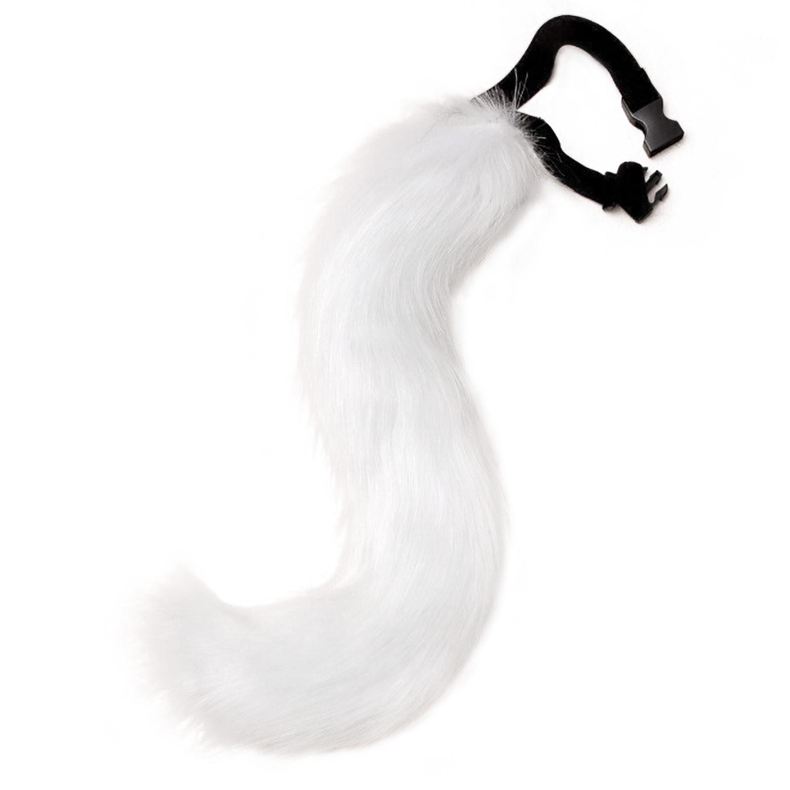 

1PCS Props Cat Fox Plush Tails Role Play Halloween Party Kawaii Accessories Anime Animal Tail Cosplay Costumes 7cmX48cm