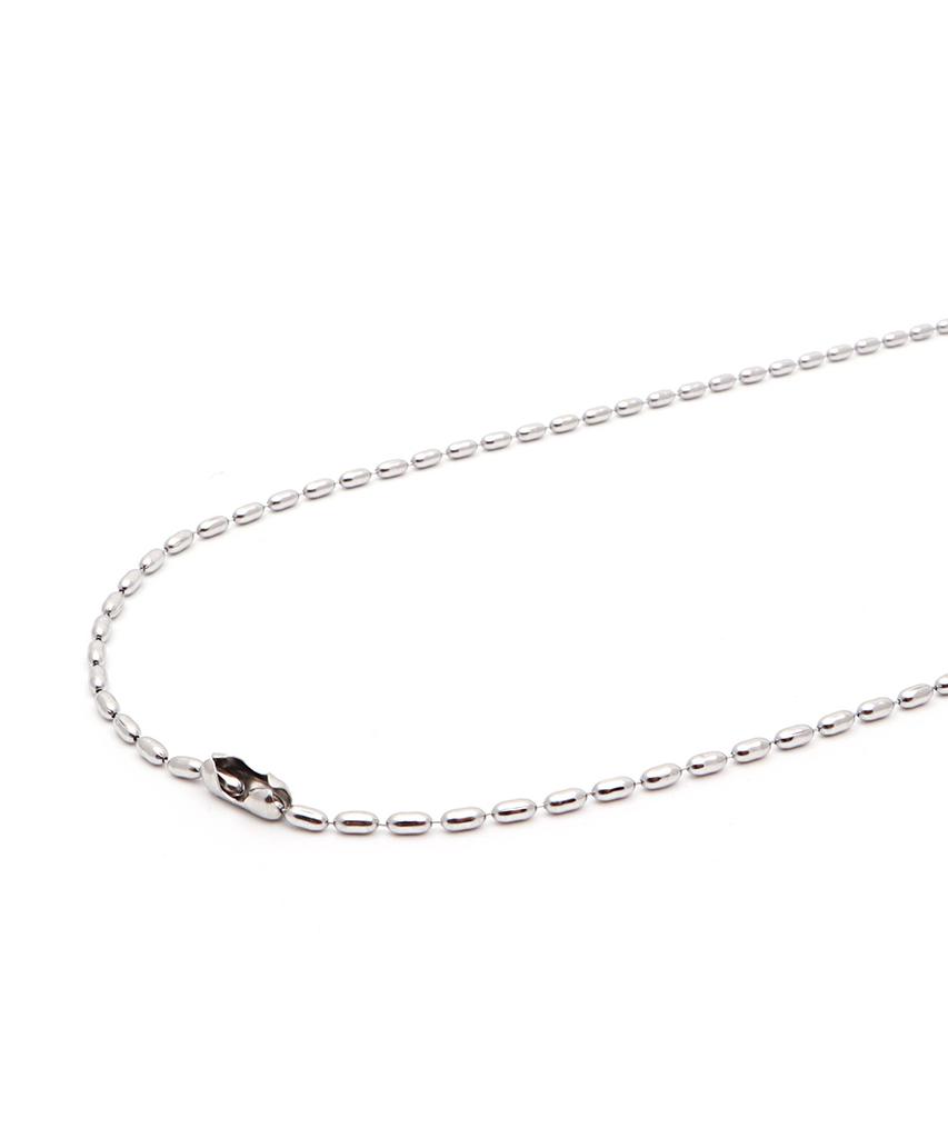 Polalita Surgical Twist Chain Star Necklace (Plt-Nl-064_Sv)