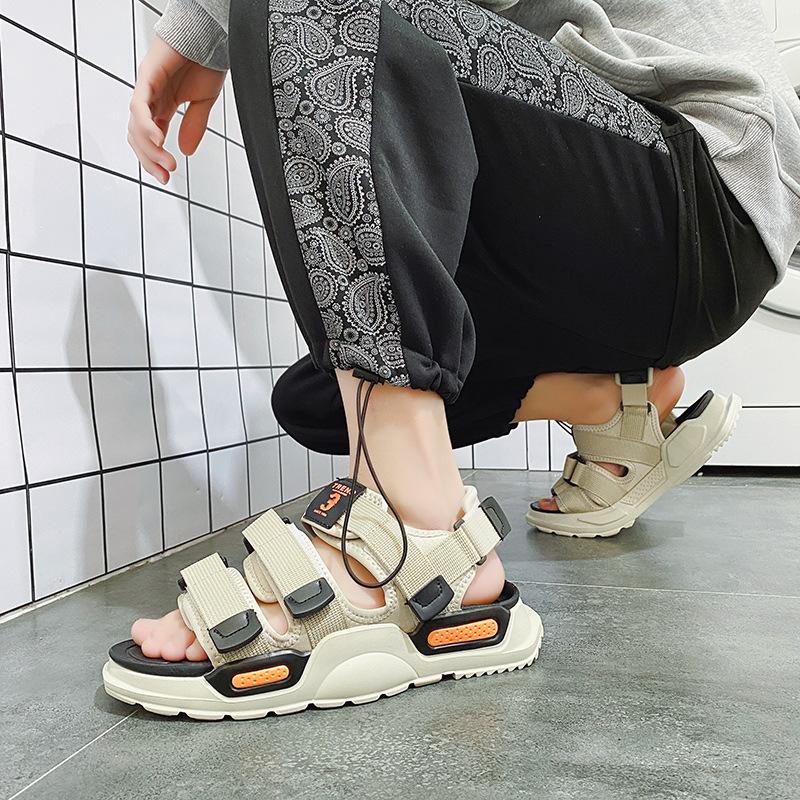 Sandals men's trendy summer 2025 new ins home wear sandals non-slip thick sole height increase men