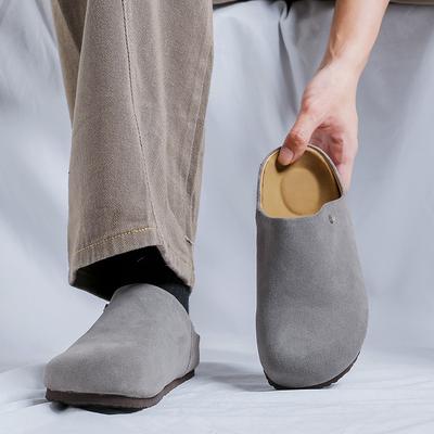 2025 New Summer Men's Platform Bag Head Half Slippers Casual Retro Lazy Boken Shoes 45370--R