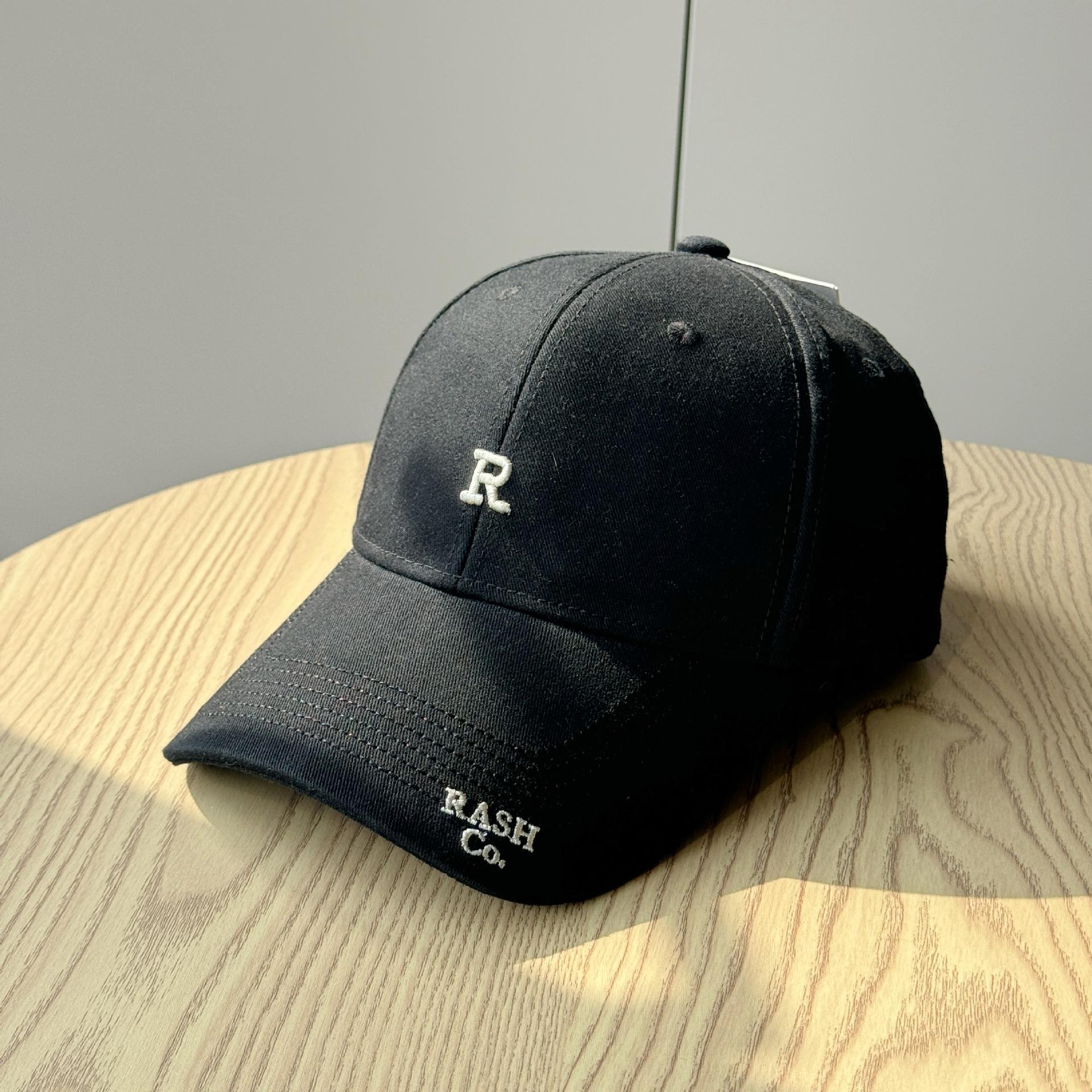 

3D Embroidered Letter Baseball Cap for Women, Spring and Autumn Versatile, Face-Slimming, Korean Style, Large Head Circumference, Wide Brim, Trendy Adult54-60Adjustable чёрный