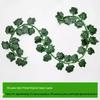 Rattan Air Conditioning Pipe Cover with Artificial Green Vines and Leaves