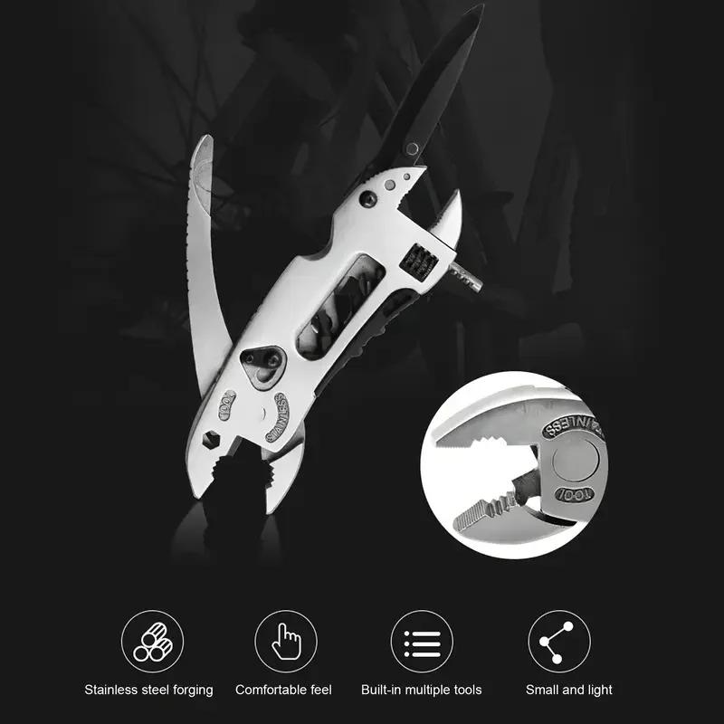 Portable Pliers Pocket Screwdriver Set - Accessories for Handyman,Adjustable Wrench,Screwdriver,Pliers,Knife Compact,Multitool