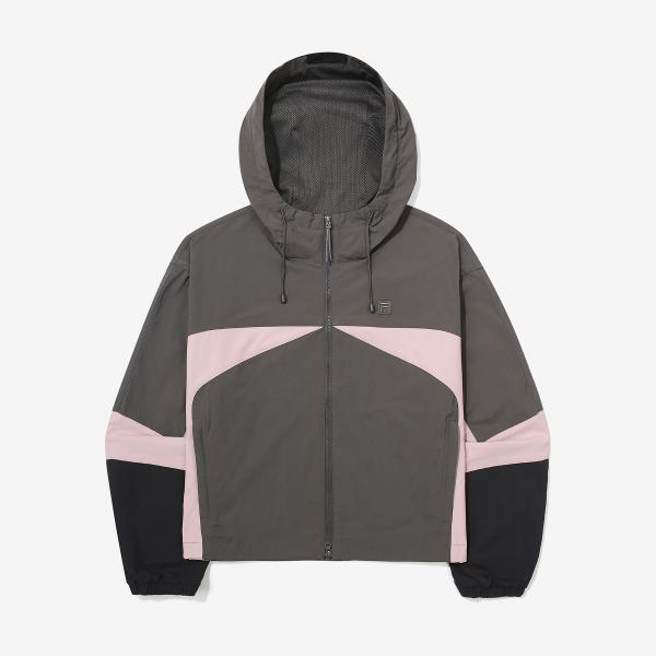 Fila Color Block Hood Windbreaker coffees/W90