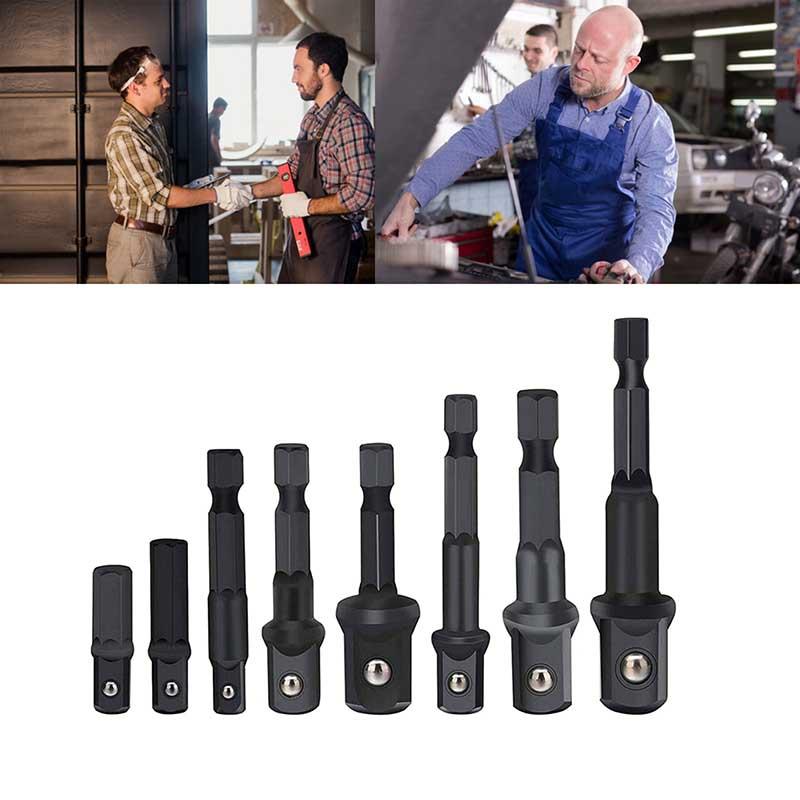 Versatile 8pc Impact Socket Adapter Kit For 1/4 Inch 3/8 Inch 1/2 Inch Drives
