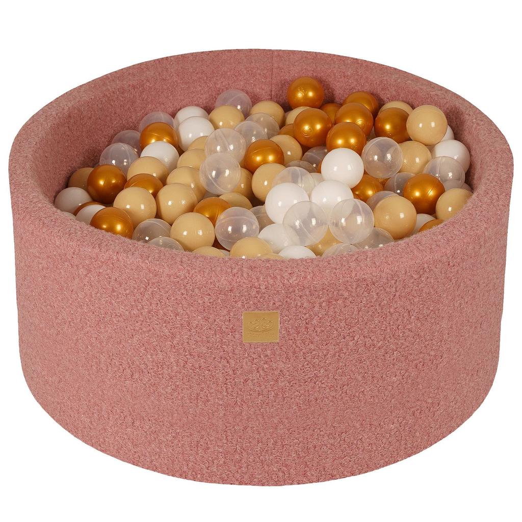 Piscina di palline rotonda MeowBaby® Boucle rosa
