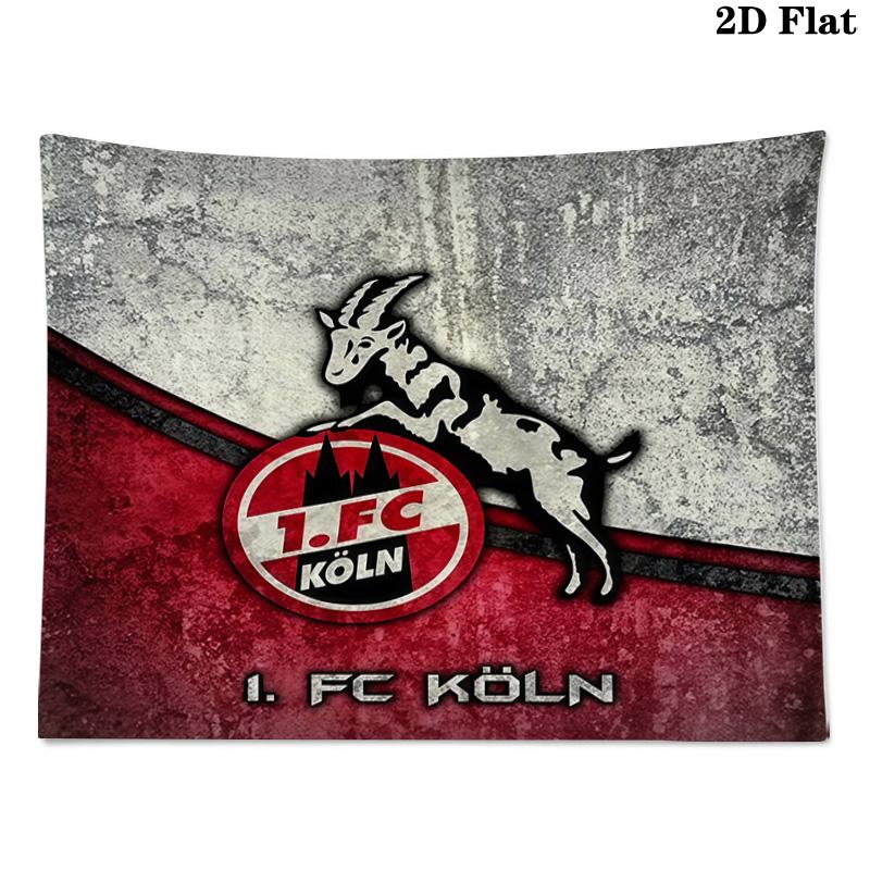 1. FC Köln Bedruckte Wandteppich – Wandbehang für Schlafzimmer, Wohnheime und Heimdekoration