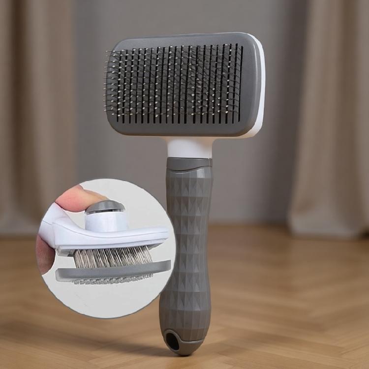 High Density Pet Grooming Brush Effectively Reduces Shedding Stress Freely Cleaning Hair Remover Comb For Home Travel