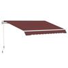 Store Banner Manual Retractable Adjustable Angle Aluminum Polyester Waterproof 3.5 X 2.5 M Red