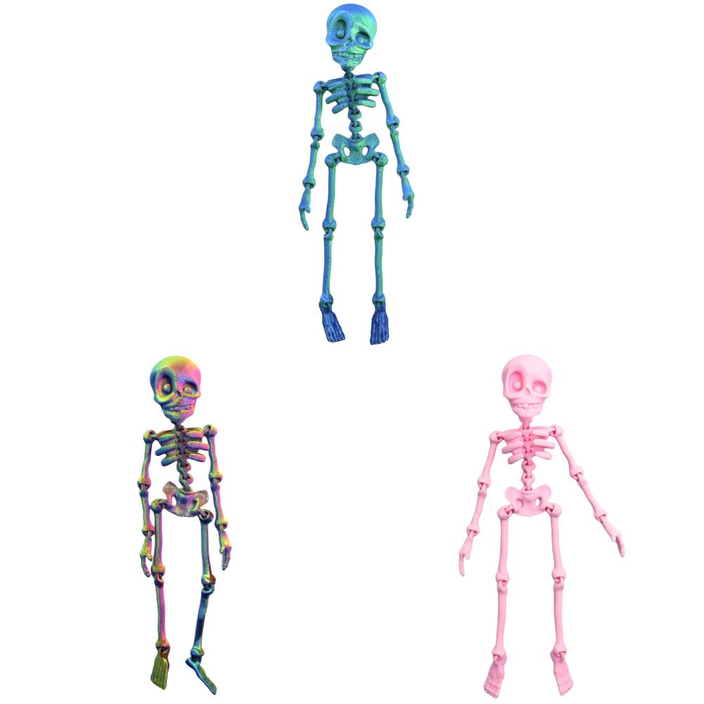 Halloween Funny Gothic Skull Magnet 3D Printed Horror Skull Magnet Fridge Sticker for Halloween Kitchen Office Whiteboards