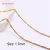 Wholesale Bulk Chain For Jewelry Making DIY Craft, Multi types Real Gold Plating Thin Chains For Making Jewelry