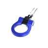 Blue Track Racing Style Tow Hook Ring For Mercedes W205 C, W212 W213 E, GLC CLS