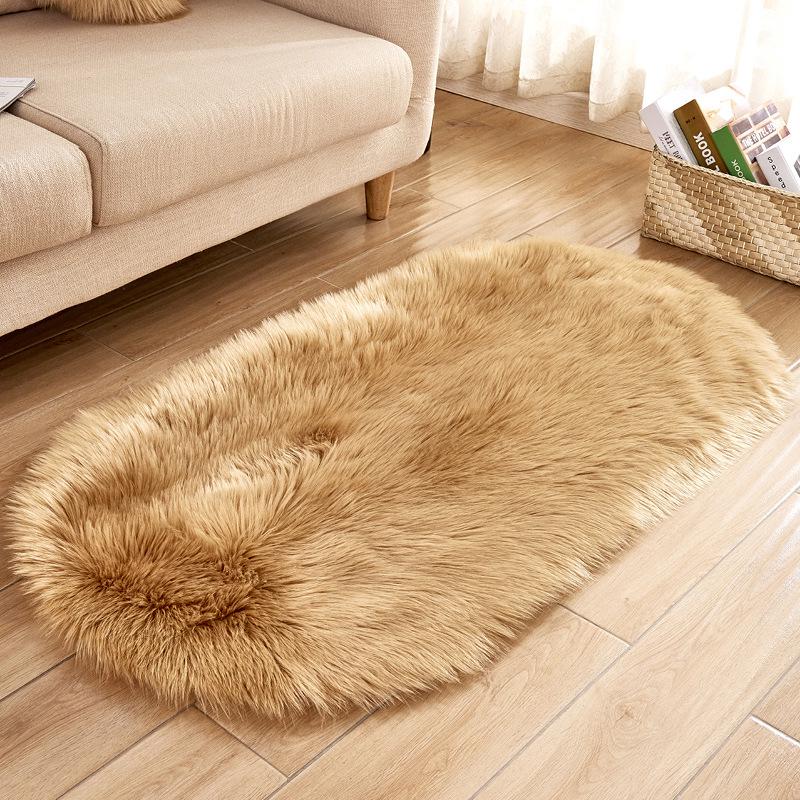 European Style Non-Slip Imitation Wool Carpet - Dirt-Resistant Living Room Sofa Floor Mat