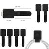 10pcs Reusable Cable Ties Fastening Wire Organizer Cord Rope Holder Self Adhesive Adjustable Cord Organizer Straps Desk Management