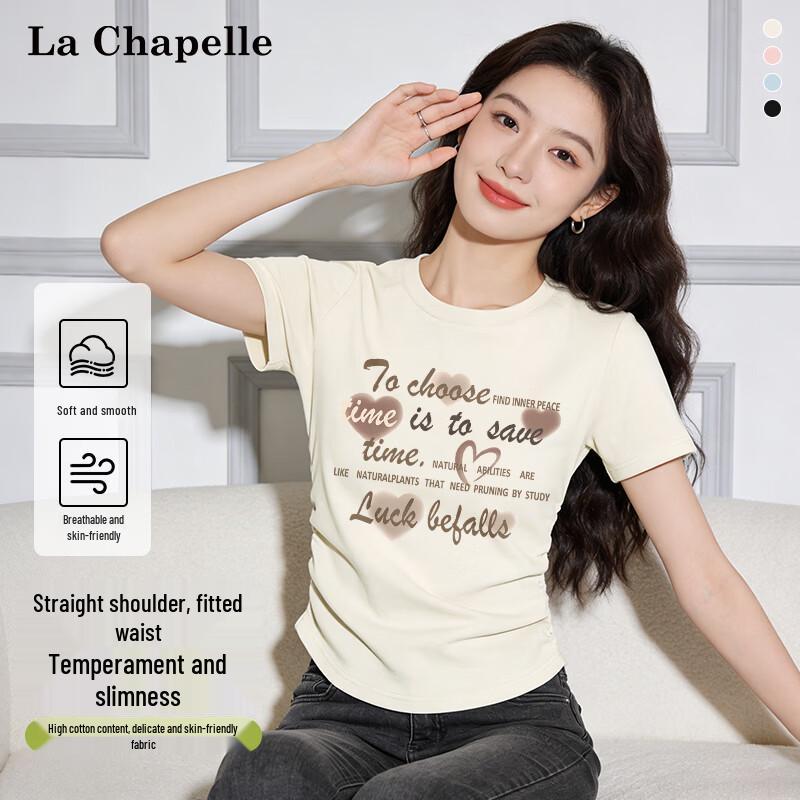 

La Chapelle Women s American Retro Printed T-Shirt M