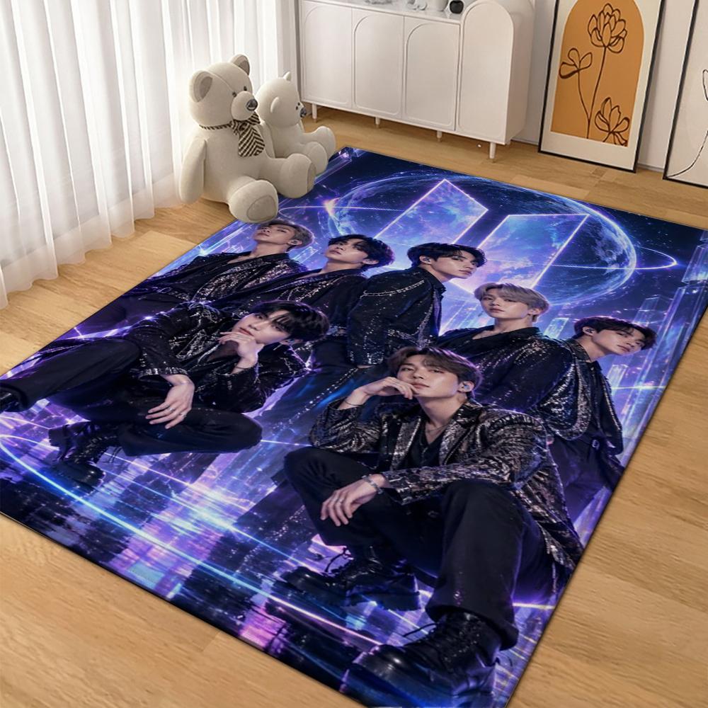 Seventeen Chibi Art Carpet Soft Rug Plush Rug Thick Rug Kitchen Floor Mat Hallway Runner Low Maintenance