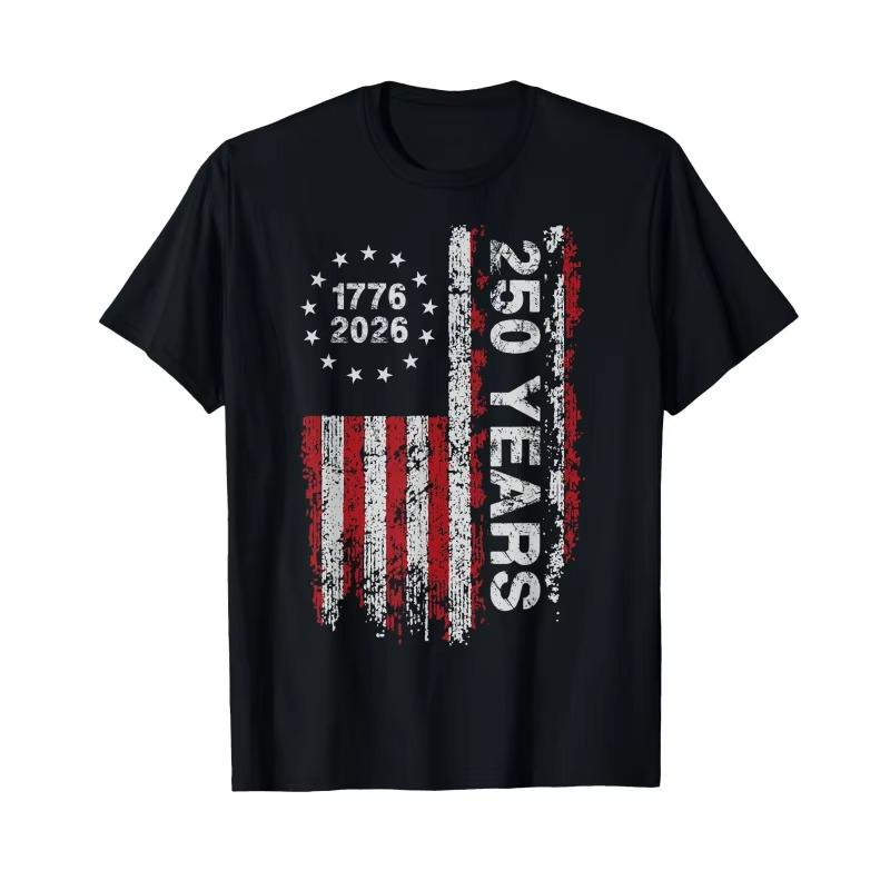 Vintage 250th Anniversary 1776 2026 Us Flag Bald Eagle T Shirt Unisex Patriotic Liberty Freedom Short Sleeve Tops