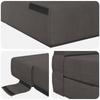 Folding Sofa Bed Dark Grey 70 x 72 x 60 cm Fabric