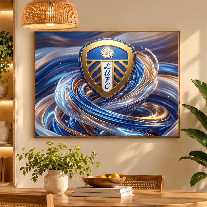 5D Diamond Painting Leeds United Football DIY Full Drill Diamond Art Kit Home Decoration