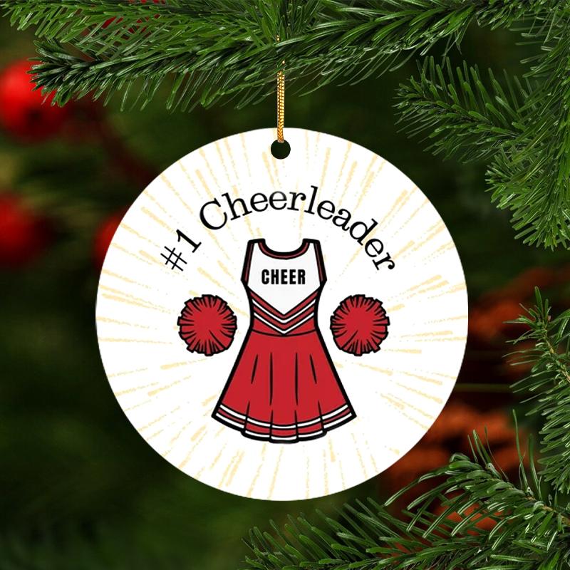 

2D односторонний красный костюм черлидинга с золотой веревкой, акриловая подвеска, автомобильный подвесной орнамент, интерьер, домашний декор, подвески, оконные завесы, подвеска