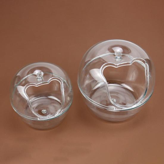 Hamster Bathtub Transparent Sand Bath Box Splash Proof Hamster Bathroom Small Animal Toilet