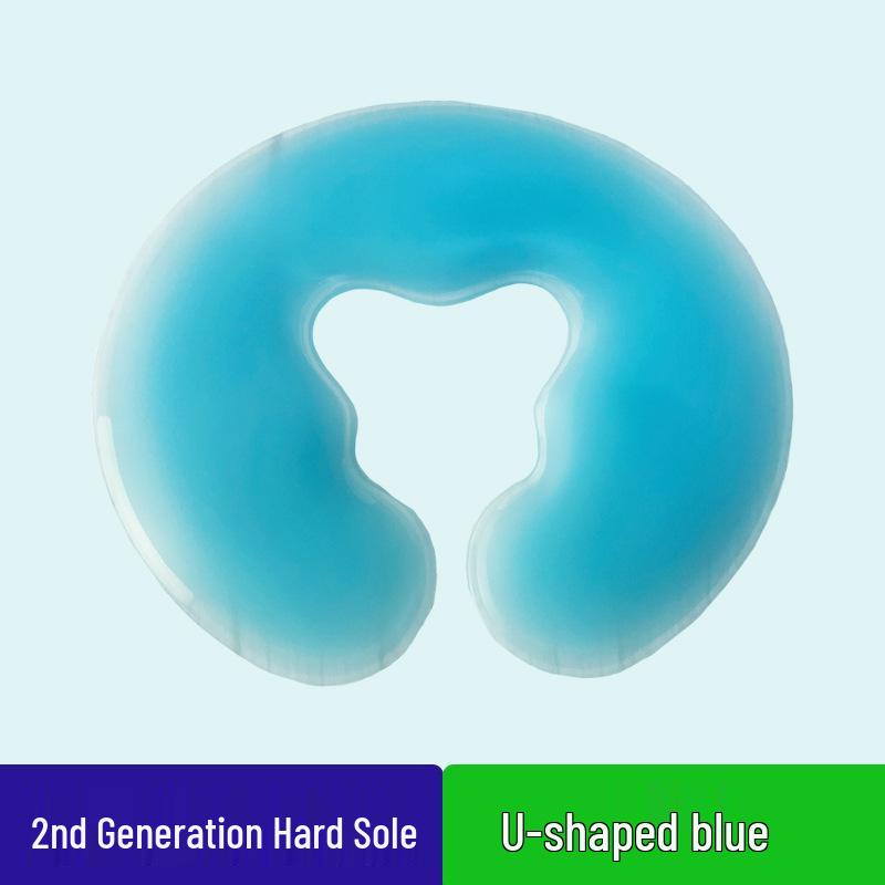 Silicone U-Shaped Beauty Pillow with Face Protection