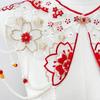 Traditional Chinese Styles Embroidery Collar Tassels Pearls Detachable Cloud Cape Decorative Collar Costume Accessory