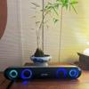 Heimkino-Lautsprecher Echo Wand 3D-Stereo-Funk-Subwoofer RGB-LED-Bunter Blitz Barra De Sonido Para TV Bluetooth-Lautsprecher