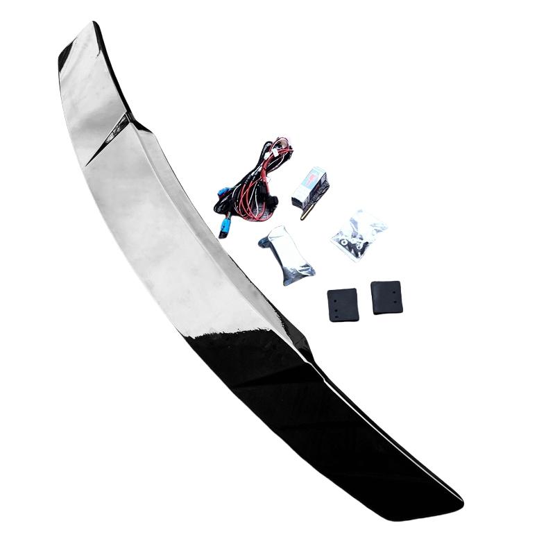 High Quality ABS With Led Light Glossy Black Carbon Fiber Look Universal Sedan Intelligent Electric Lift Car Wing Spoiler