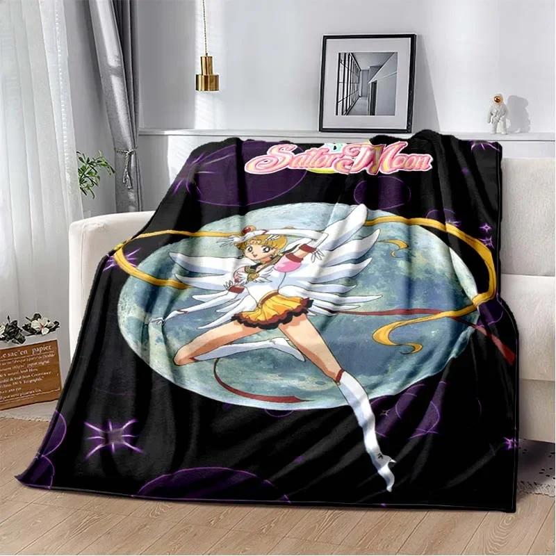 Pătură drăguță S-Sailor-Moon cu desene animate 3D imprimate modă moale confortabilă sufragerie dormitor canapea pat pătură de călătorie cadou de aniversare pentru copii