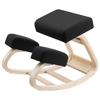 Ergonomic Kneeling Chair, Wooden Posture Knee Chair with Thick Foam Cushions and Solid Wood Frame, Adjustable Height, Natural Relief for Neck or Back