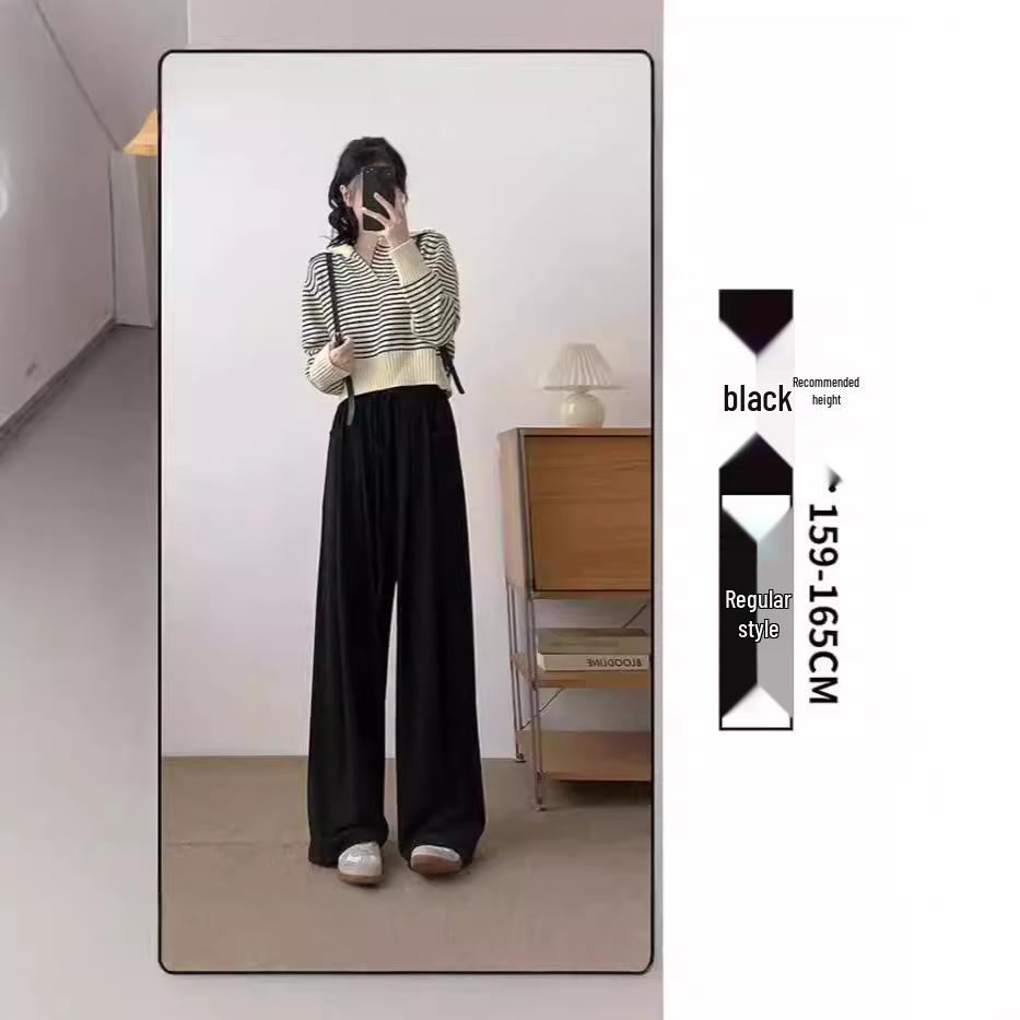 Women's Soft Winter Wide-Leg Pants - Loose, Thick, and Cozy for Autumn/Winter 2024