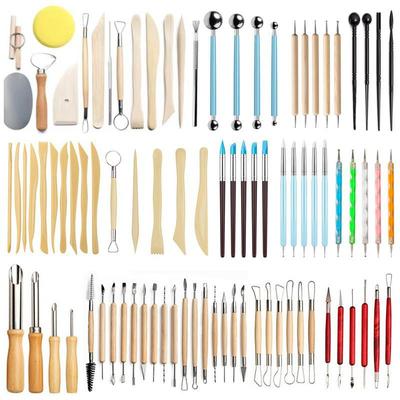 5-Piece Multi-Functional Polymer Clay Tools Set for Pottery & DIY Sculpture