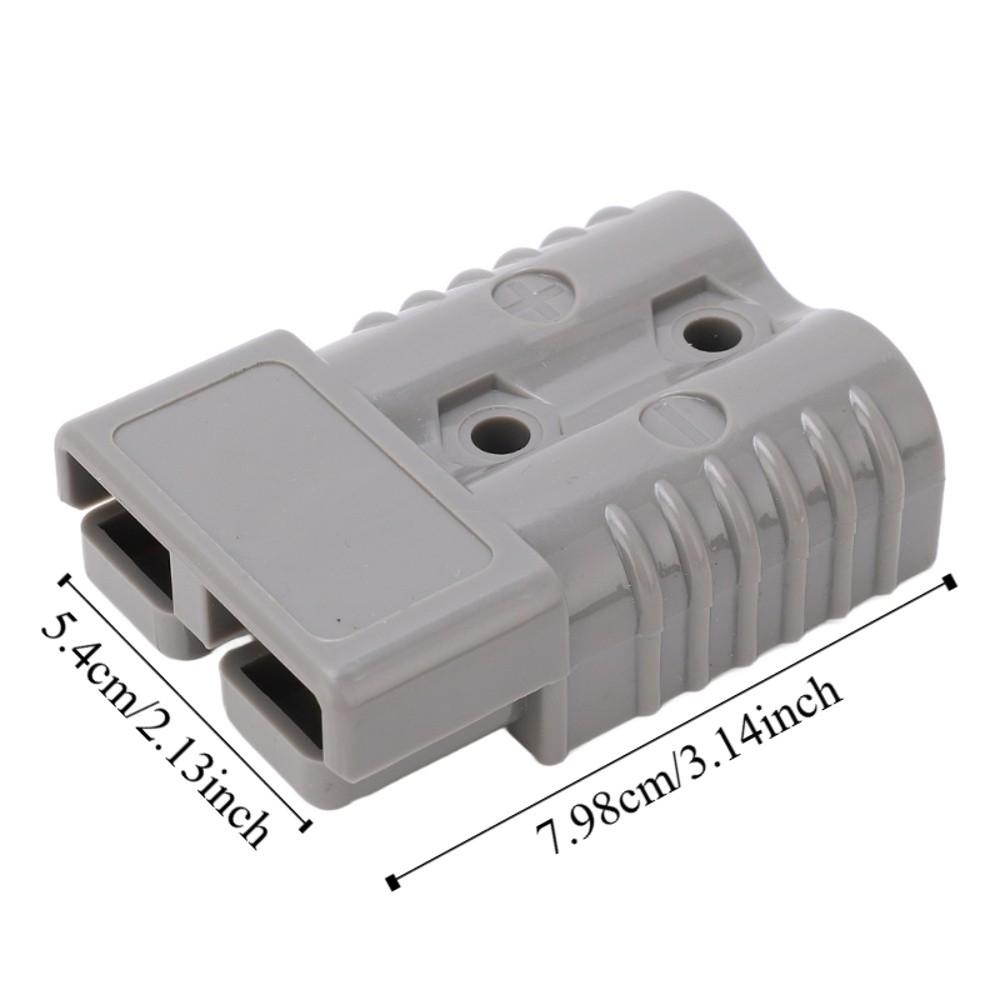 2PCS Universal 175A Quick Disconnect Connector 600V Grey Quick Connect Disconnect Wire Harness Connector Plug Car Trailer
