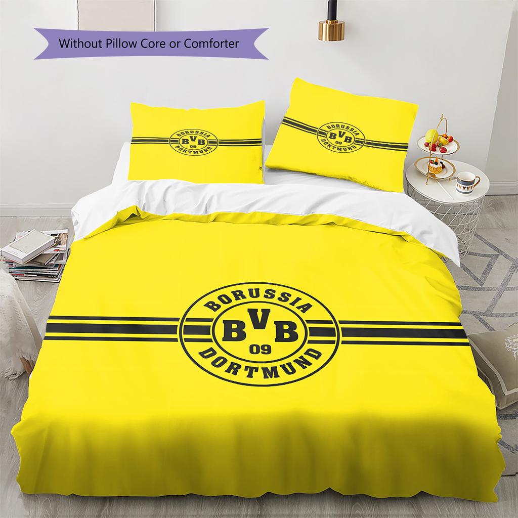 BVB092 Pattern Bedding Quilt Set Home Decoration Gift (1 * Duvet Cover + 2 * Pillowcase Without Core)