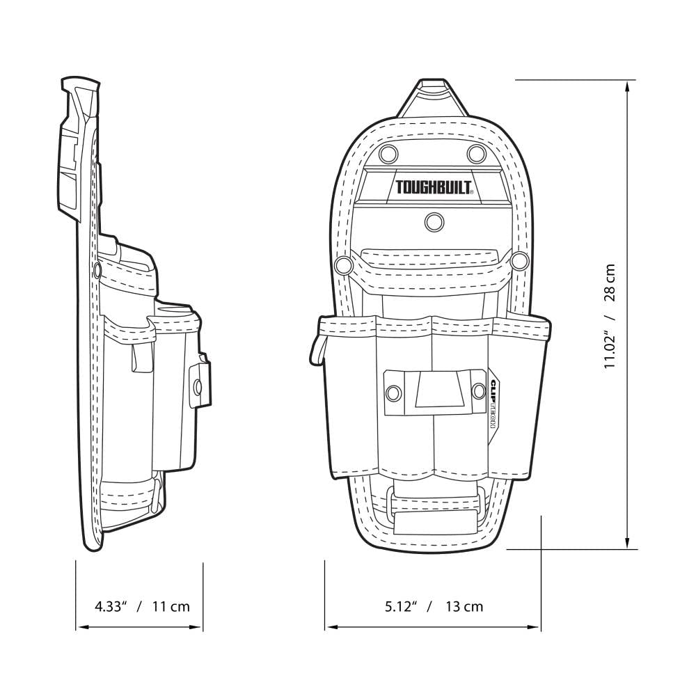 ToughBuilt 6-Pocket Pouch for Craftsmen (TB-CT-36-L6)