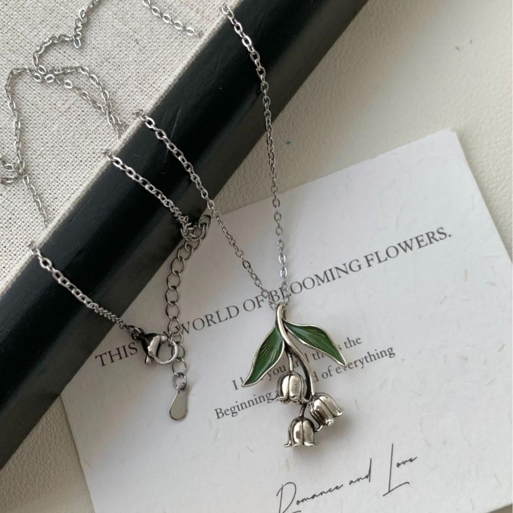 Vintage Style Convallaria Majalis Earrings Drop Shape Dangle Flower Jewelry  Women Jewelry