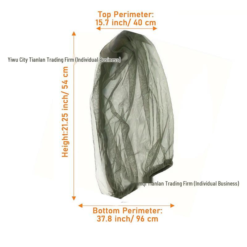 Popular Portable Detachable Head Net Hat for Outdoor Fishing, Camping, and Adventure - Mosquito and Insect Protection