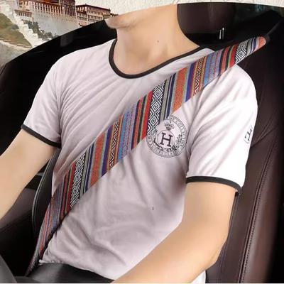 Boho Ethnic Car Seat Seat Belt Cover Universal Shoulders Pads Comfort Seatbelt Strap Padding Protection Pad Auto Accessories